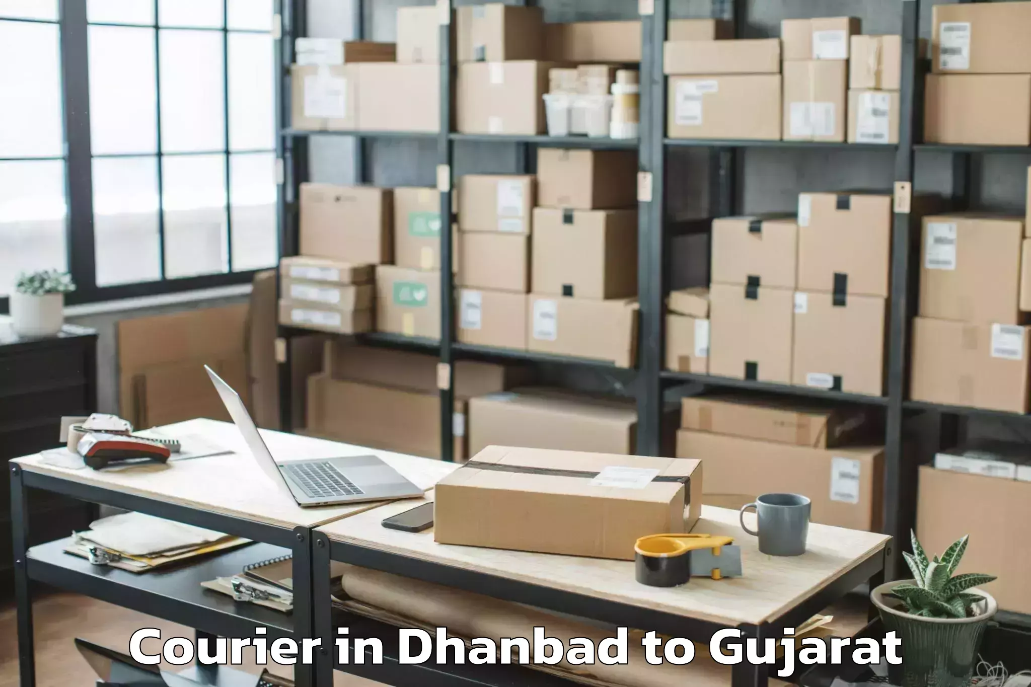 Easy Dhanbad to Rai University Ahmedabad Courier Booking